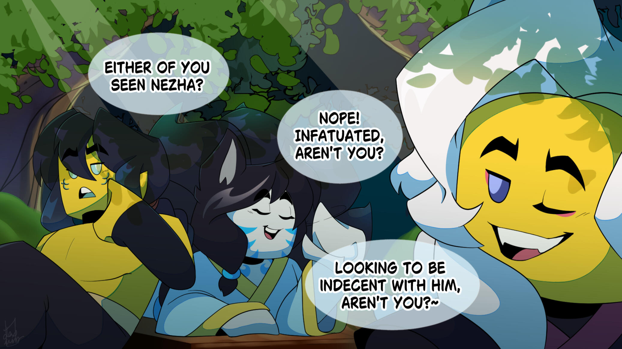 Teasing Yaolong: Gui and Rishi belong to MineskyVA &amp; Kiryu_Teh